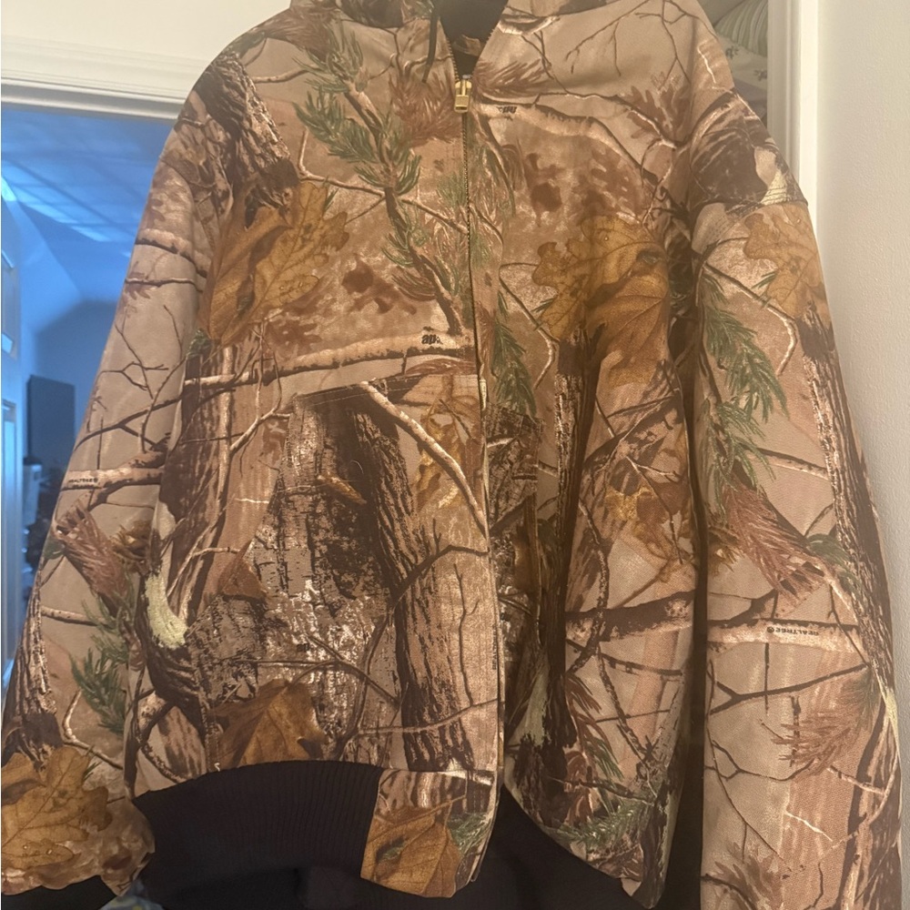 Vintage Carhartt Woodland Pattern Jacket